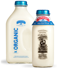 straus organic nonfat milk